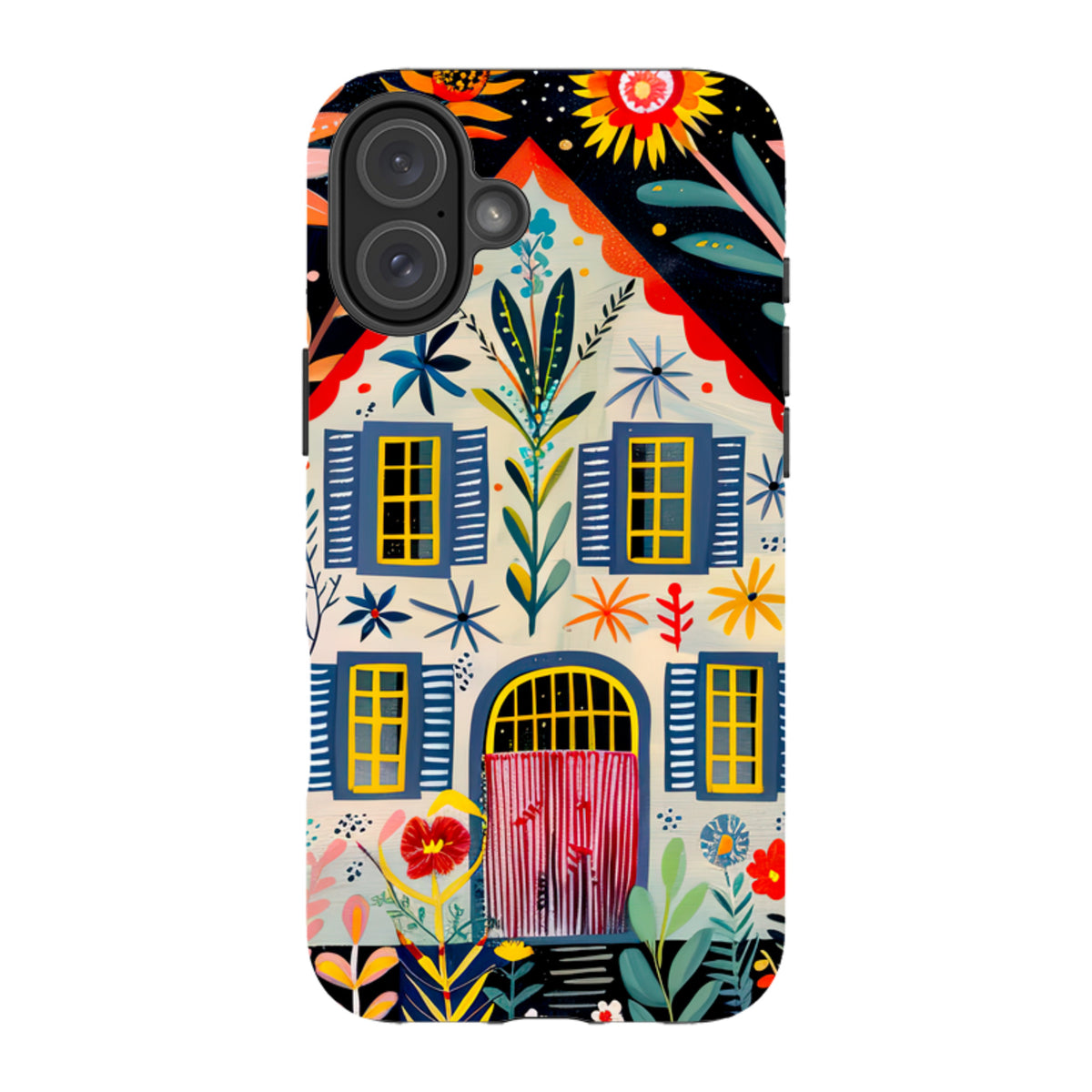 iPhone MagSafe Tough Case - Folk Art House X