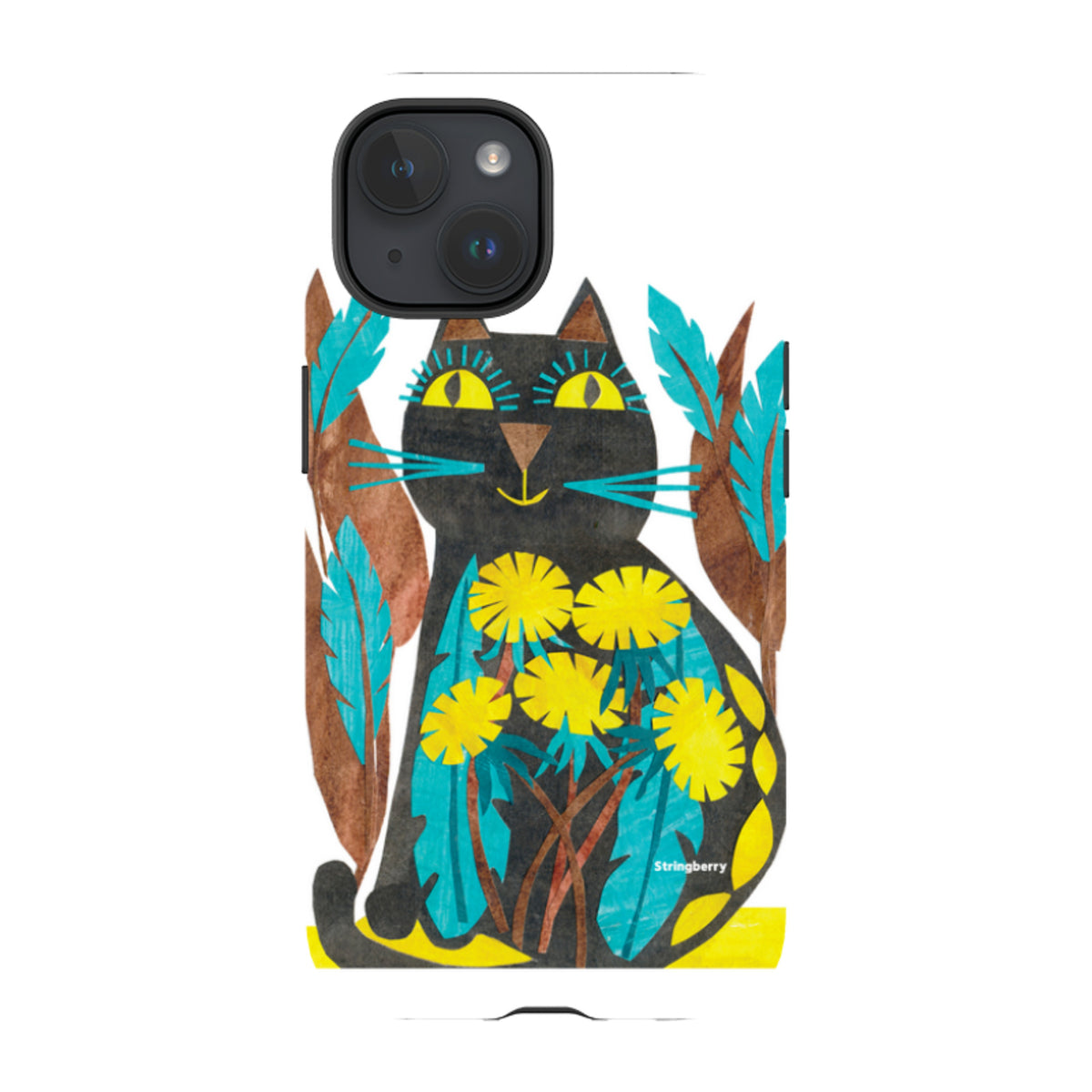iPhone MagSafe Tough Case - Folk Cat By Tracey English