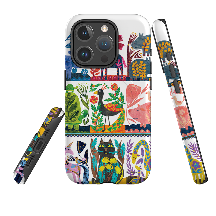 iPhone MagSafe Tough Case – Folk Colour von Tracey English