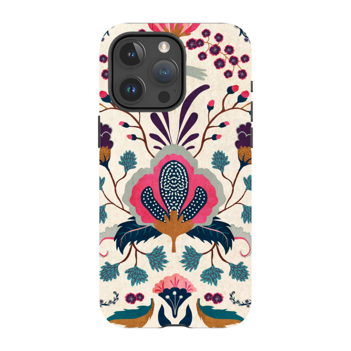 iPhone MagSafe Tough Case - Folk Floral By Katherine Quinn