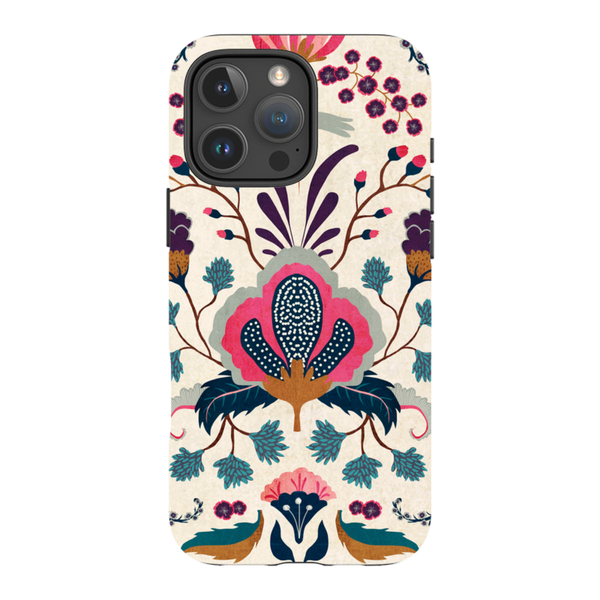 iPhone MagSafe Tough Case - Folk Floral By Katherine Quinn