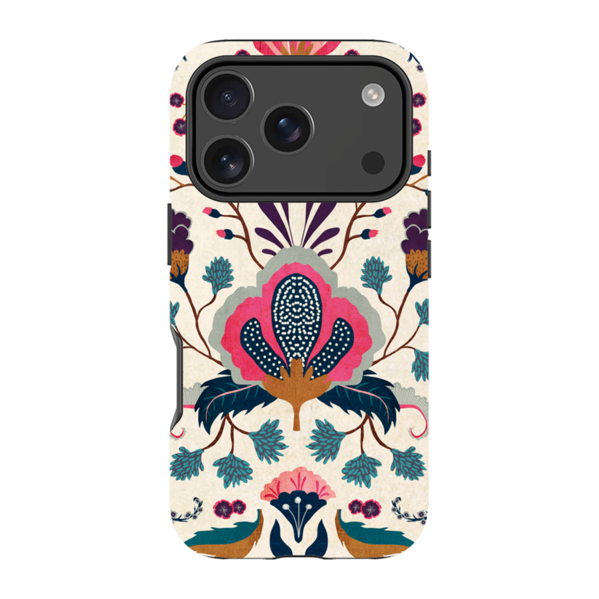 iPhone MagSafe Tough Case - Folk Floral By Katherine Quinn