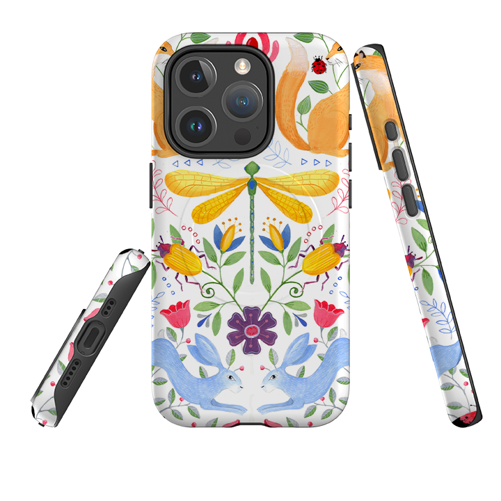iPhone MagSafe Tough Case - Folk Garden By Bex Parkin