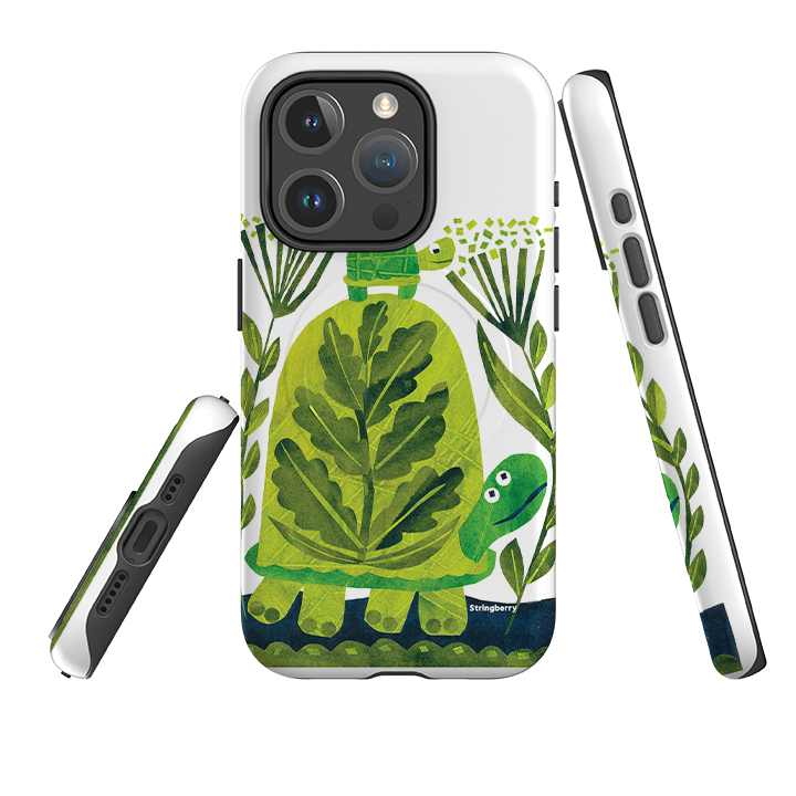 iPhone MagSafe Tough Case - Folk Tortoise By Tracey English