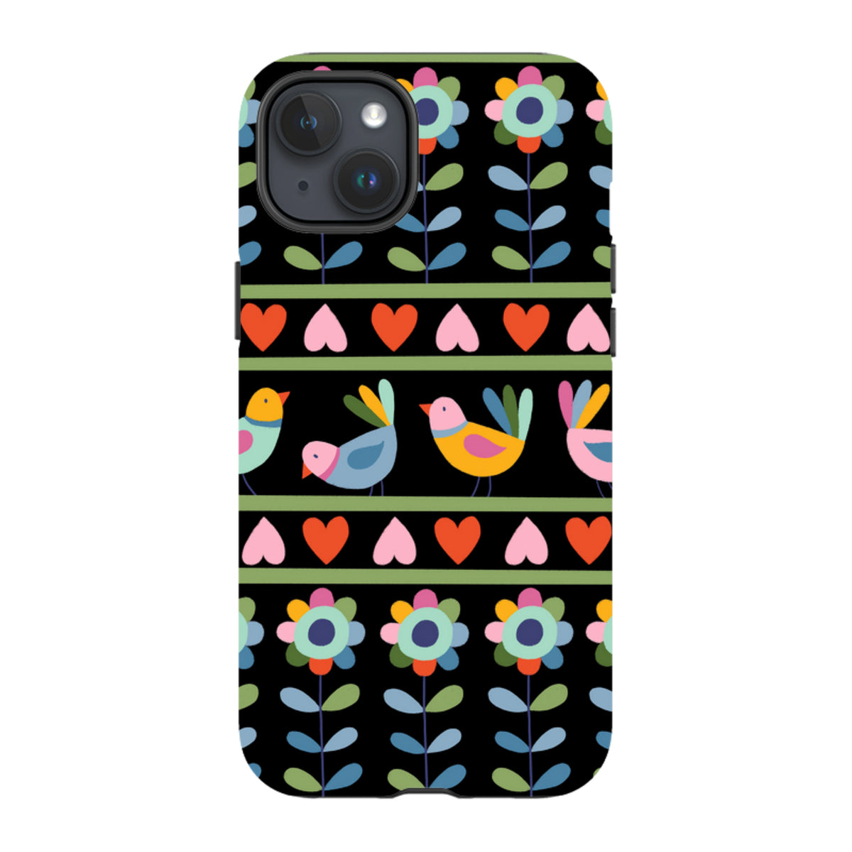 iPhone MagSafe Tough Case -  Folky Birds II By Suzy Taylor