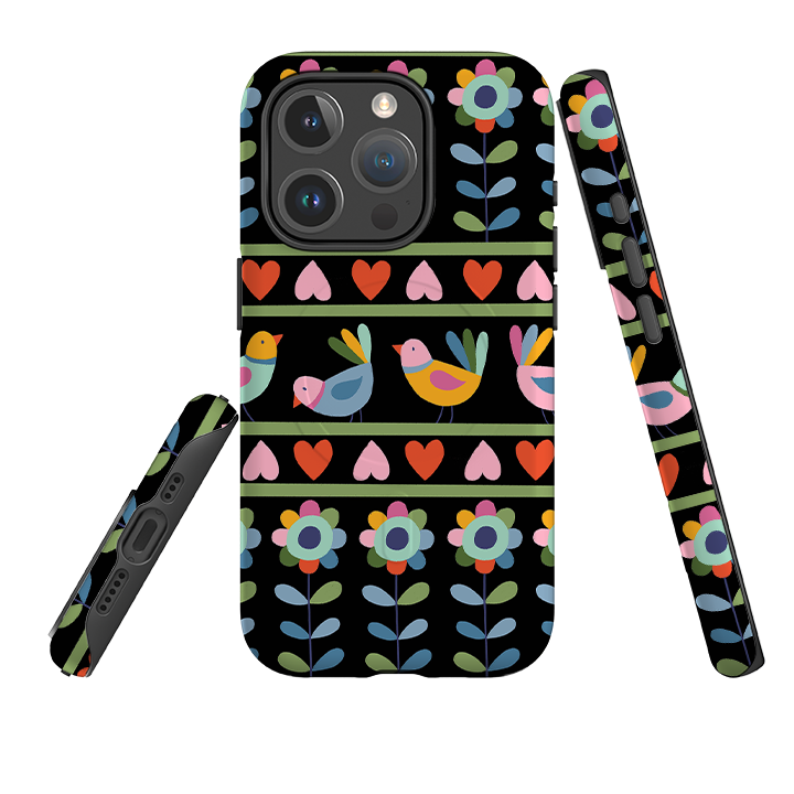 iPhone MagSafe Tough Case -  Folky Birds II By Suzy Taylor