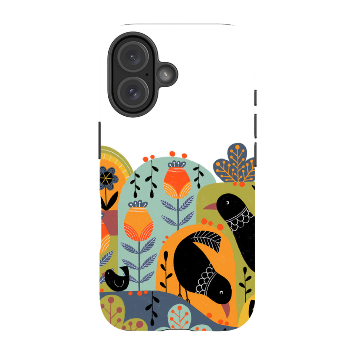 iPhone MagSafe Tough Case -  Folky Birds IV By Suzy Taylor