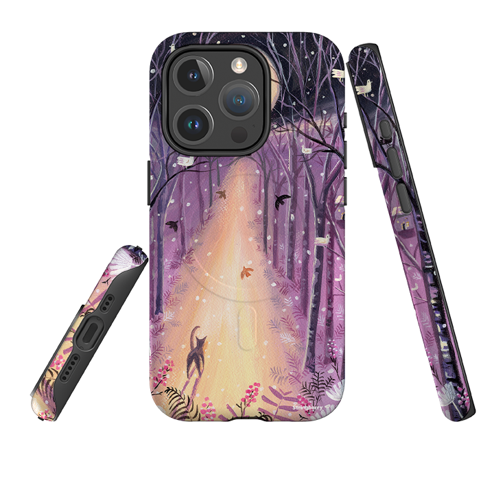 iPhone MagSafe Tough Case - Forest Cat By Mary Stubberfield