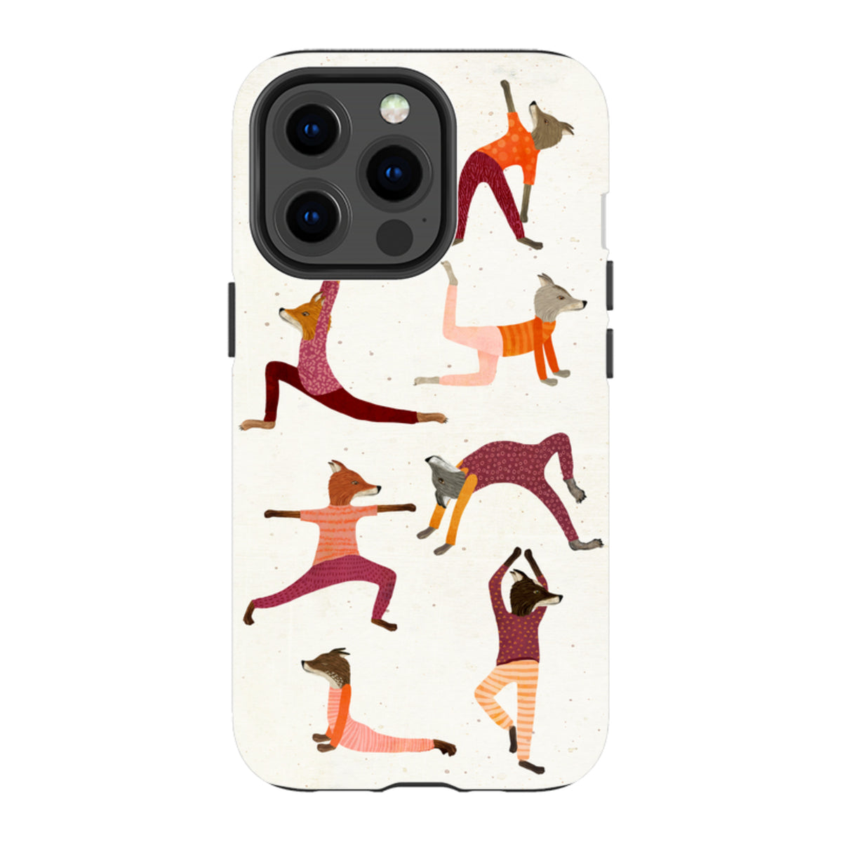 iPhone MagSafe Tough Case - Fox Yoga By Katherine Quinn