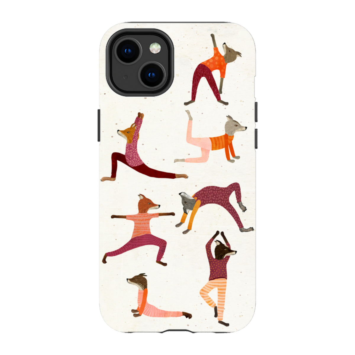 iPhone MagSafe Tough Case - Fox Yoga By Katherine Quinn