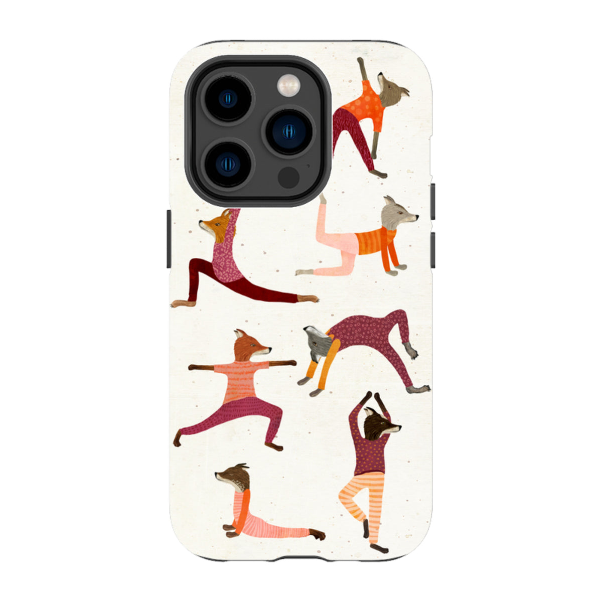 iPhone MagSafe Tough Case - Fox Yoga By Katherine Quinn