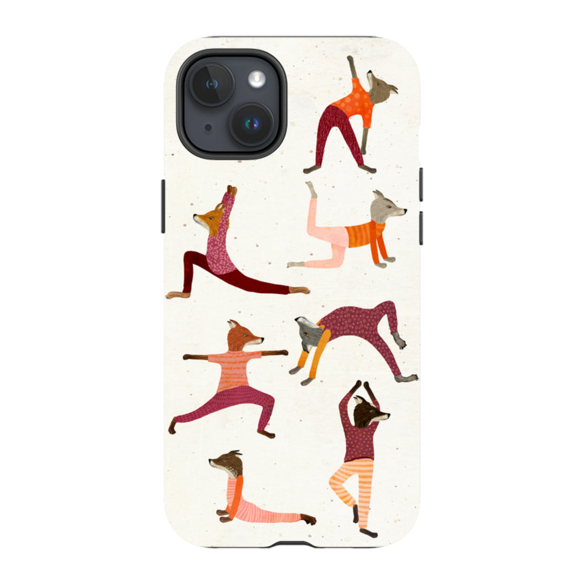 iPhone MagSafe Tough Case - Fox Yoga By Katherine Quinn