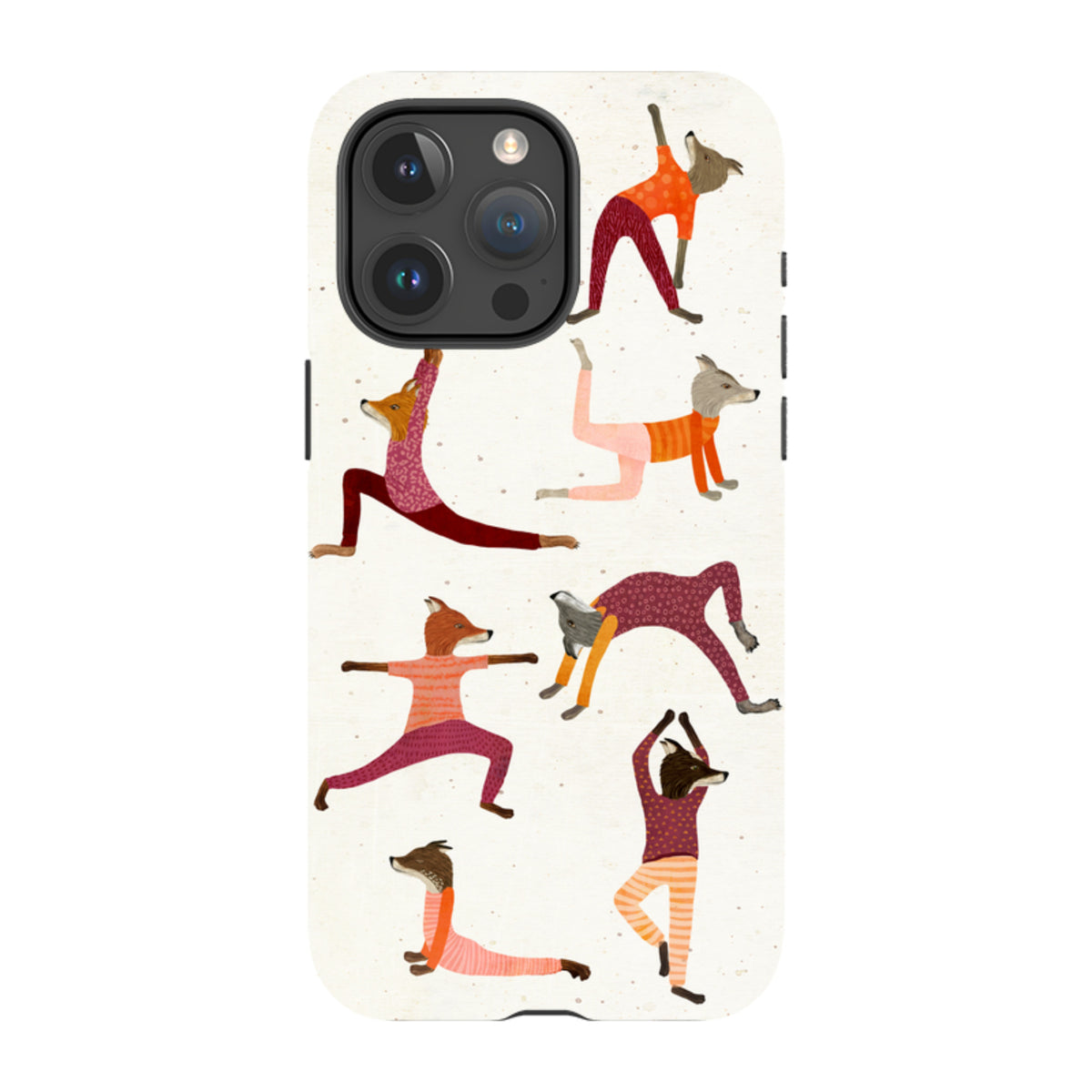iPhone MagSafe Tough Case - Fox Yoga By Katherine Quinn