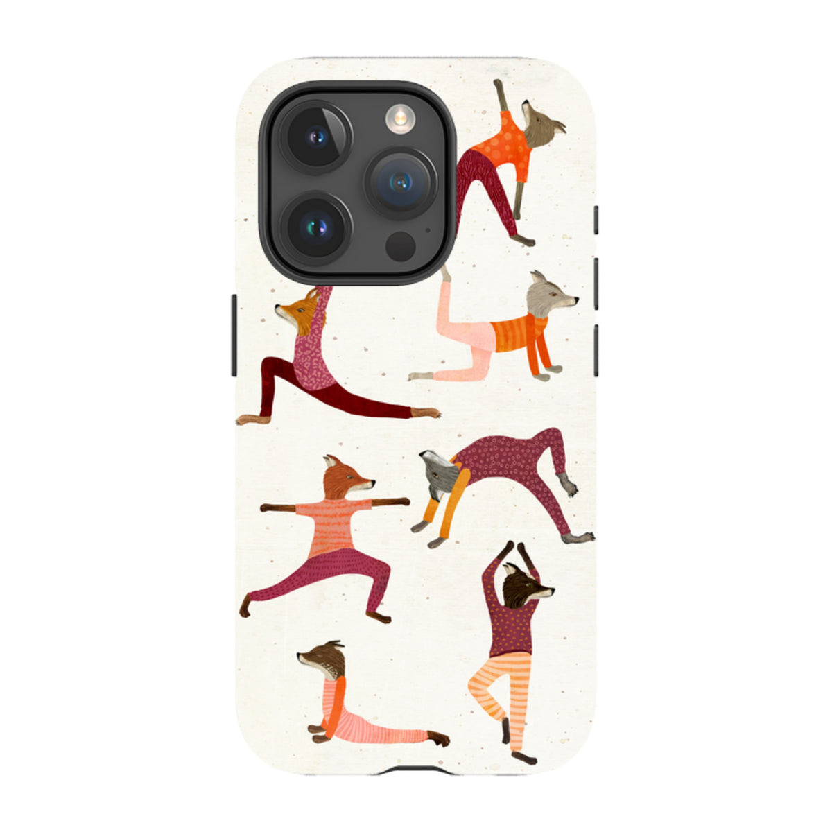 iPhone MagSafe Tough Case - Fox Yoga By Katherine Quinn