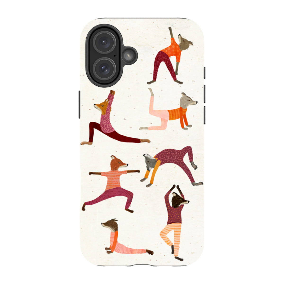 iPhone MagSafe Tough Case - Fox Yoga By Katherine Quinn