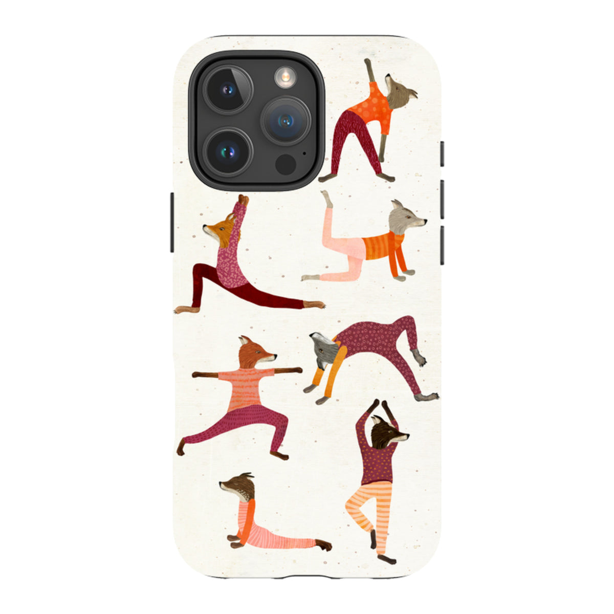 iPhone MagSafe Tough Case - Fox Yoga By Katherine Quinn