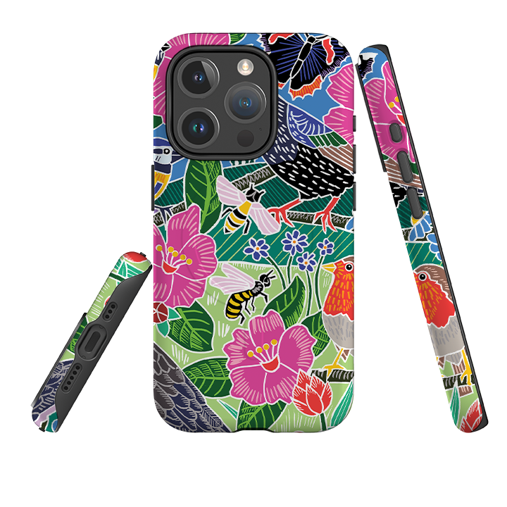 iPhone MagSafe Tough Case -  Garden Bird Jigsaw A By Kate Heiss