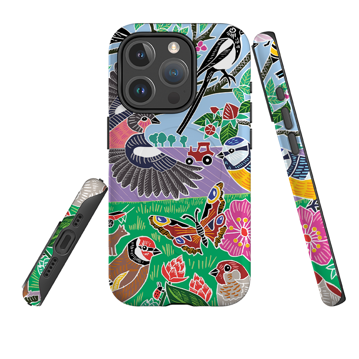 iPhone MagSafe Tough Case -  Garden Bird Jigsaw B By Kate Heiss