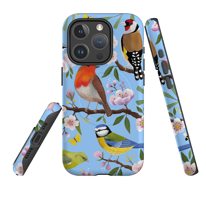 iPhone MagSafe Tough Case -  Garden Birds By Bex Parkin