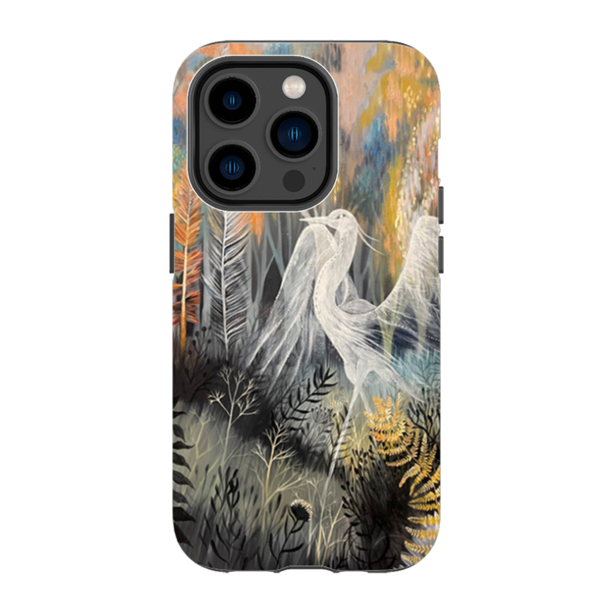 iPhone MagSafe Tough Case -  Ghost Heron By Mia Underwood