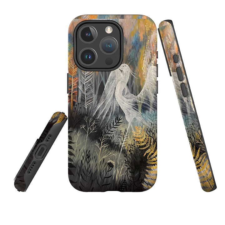 iPhone MagSafe Tough Case -  Ghost Heron By Mia Underwood