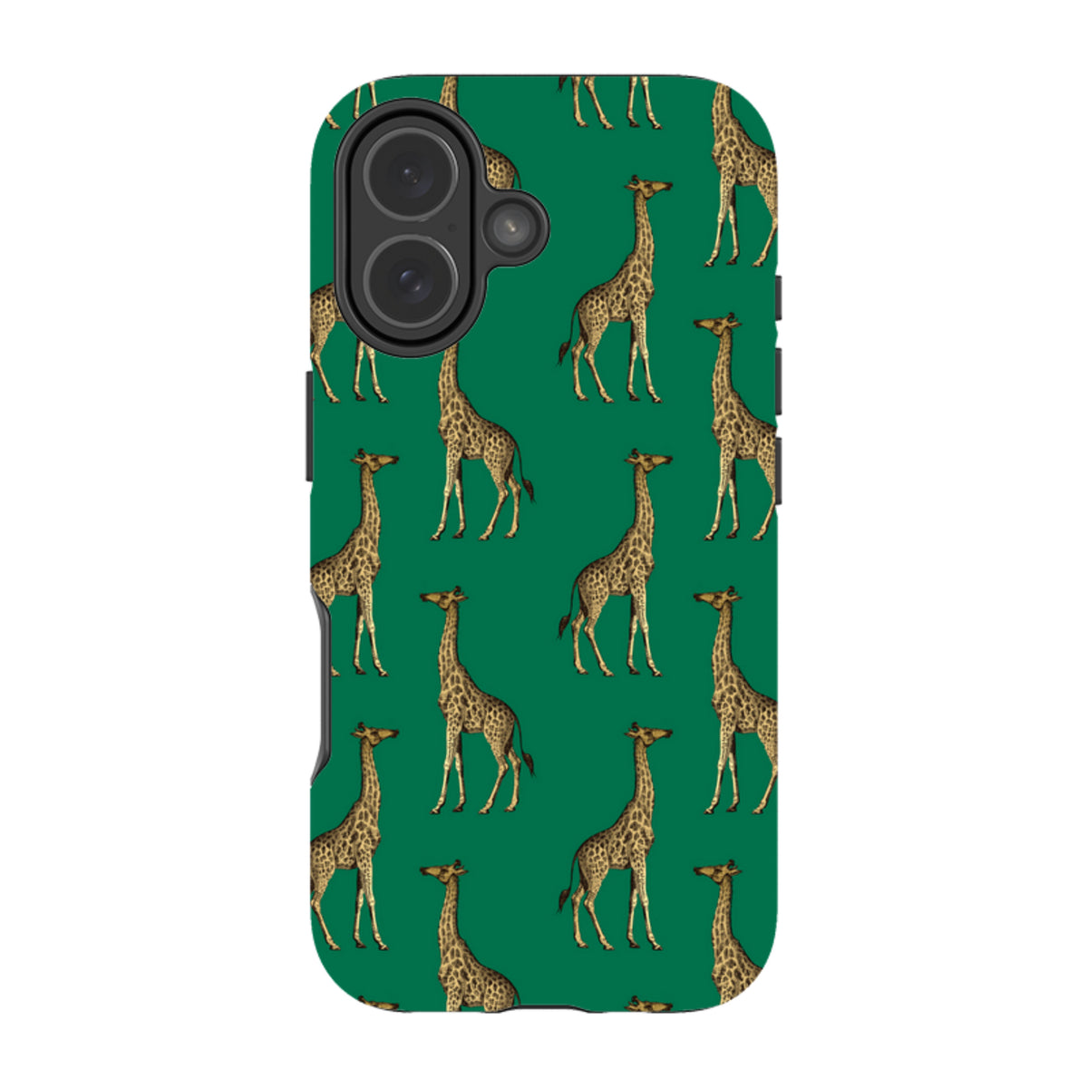 iPhone MagSafe Tough Case - Giraffe On Green