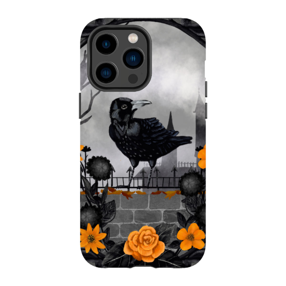 iPhone MagSafe Tough Case - Gothic Crow By Abby Jacobs