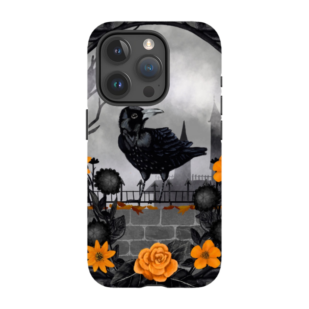 iPhone MagSafe Tough Case - Gothic Crow By Abby Jacobs