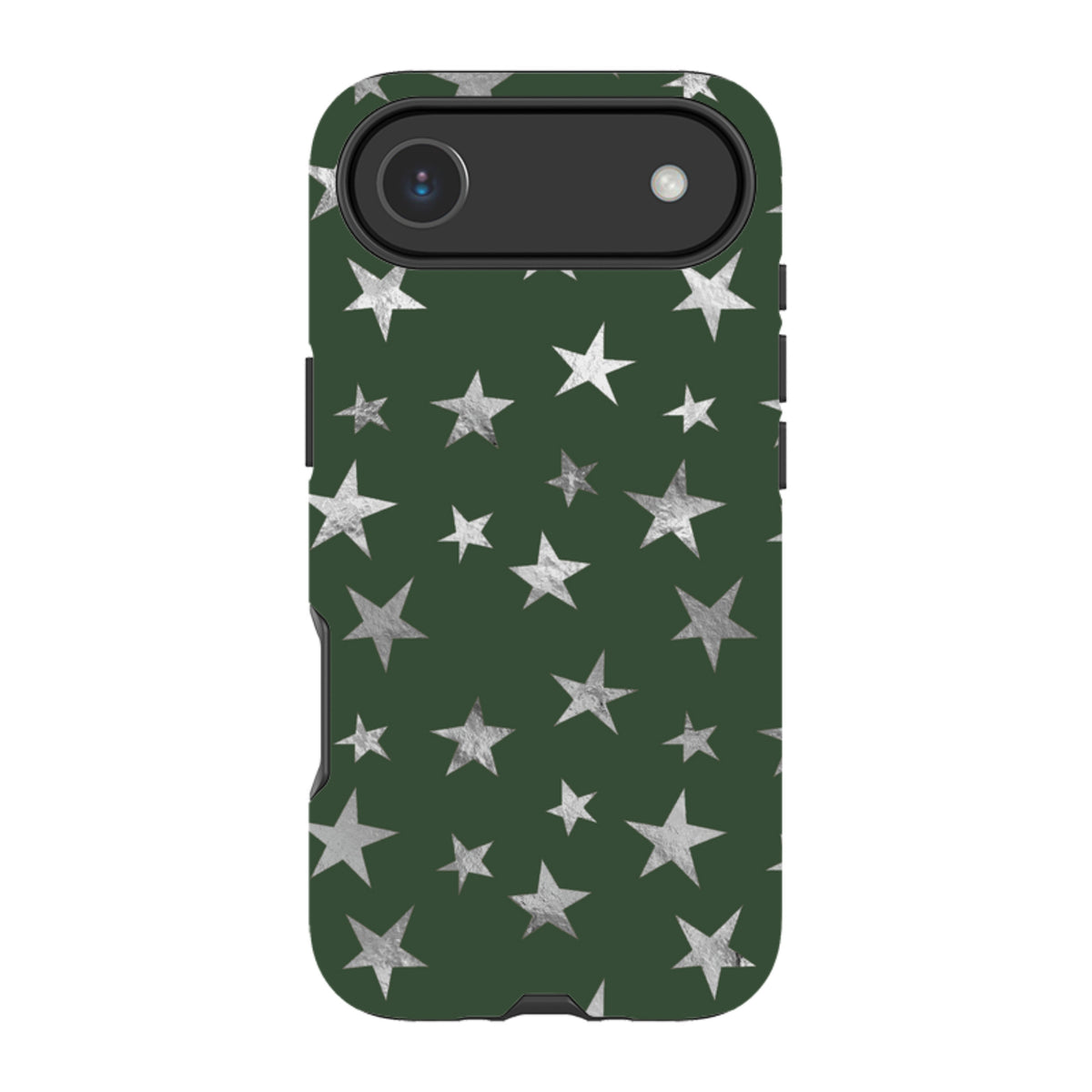 iPhone MagSafe Tough Case - Green and Silver Stars