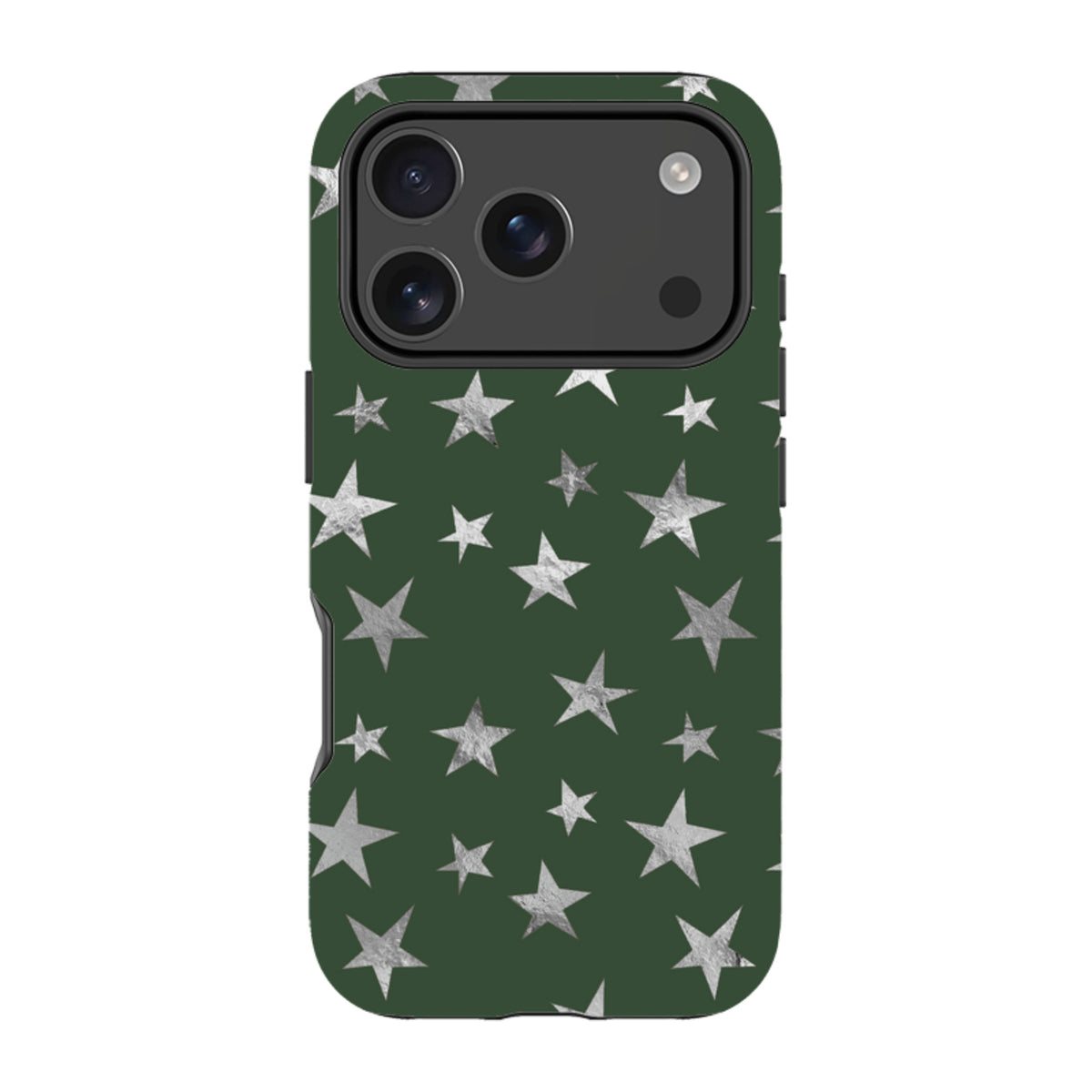 iPhone MagSafe Tough Case - Green and Silver Stars
