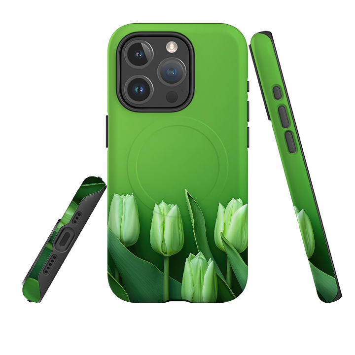iPhone MagSafe Tough Case -  Green Floral