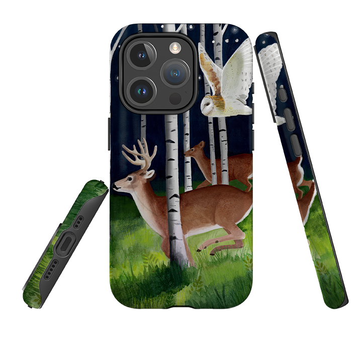 iPhone MagSafe Tough Case - Green Forest By Bex Parkin