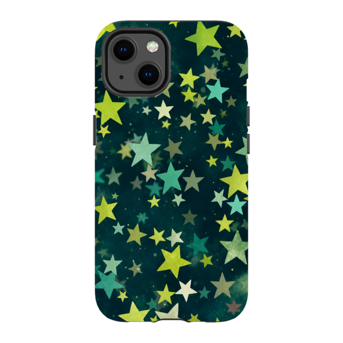 iPhone MagSafe Tough Case - Green Galaxy Star