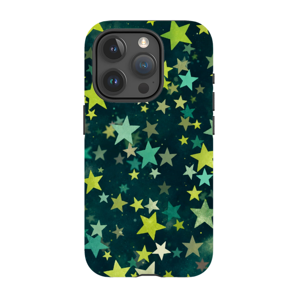 iPhone MagSafe Tough Case - Green Galaxy Star