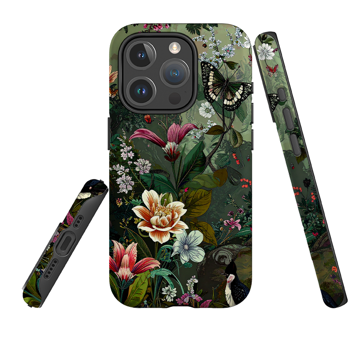 iPhone MagSafe Tough Case - Green Vyne Butterfly
