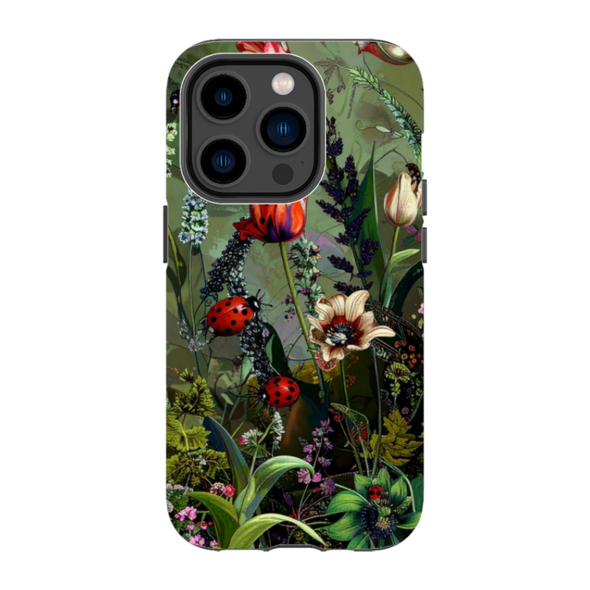 iPhone MagSafe Tough Case - Green Vyne Ladybirds