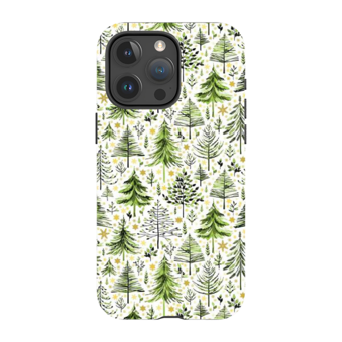 iPhone MagSafe Tough Case -  Green Xmas Trees By Elisabeth Haager