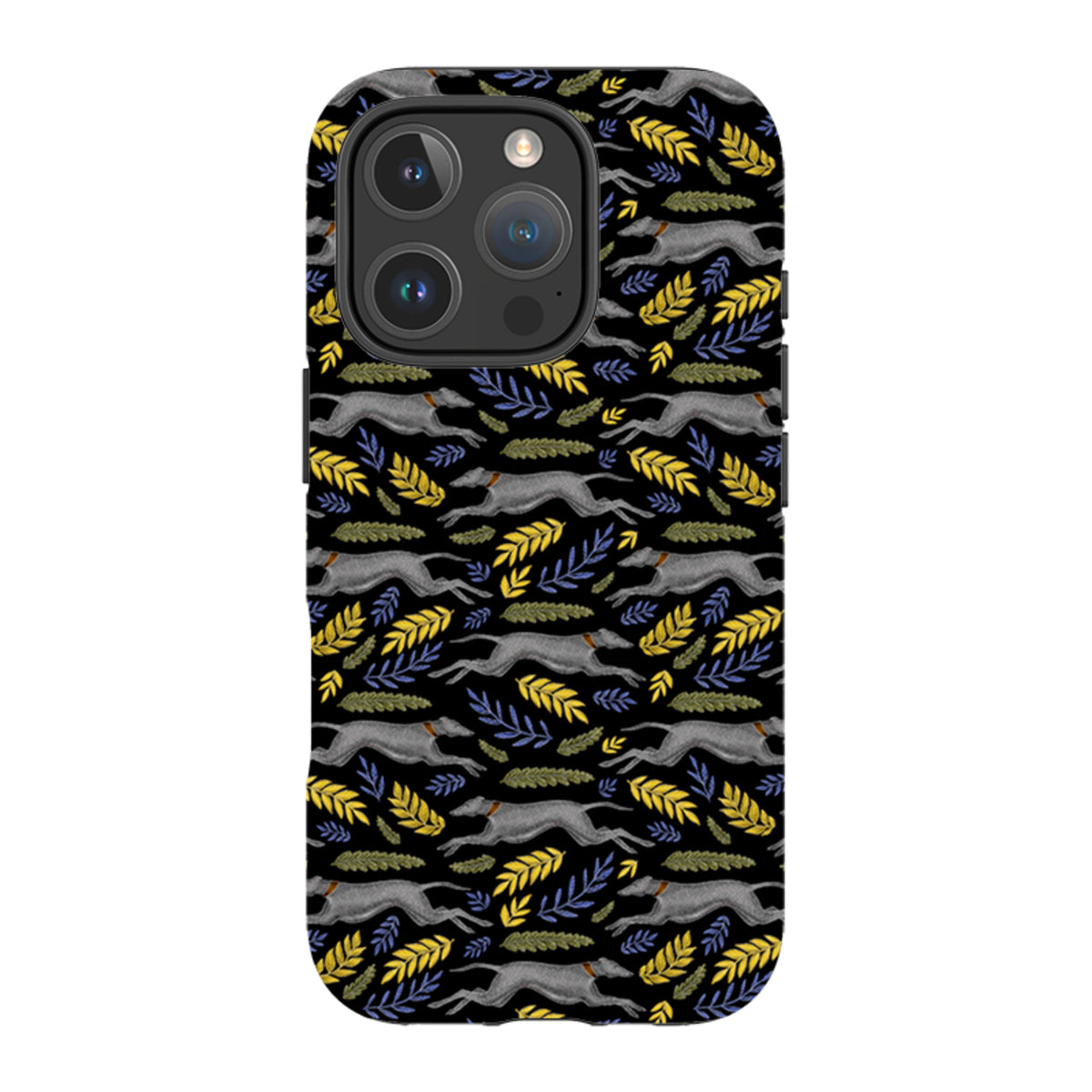 iPhone MagSafe Tough Case -  Greyhound Pattern By Catherine Rowe