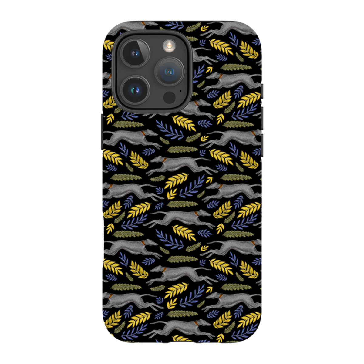 iPhone MagSafe Tough Case -  Greyhound Pattern By Catherine Rowe
