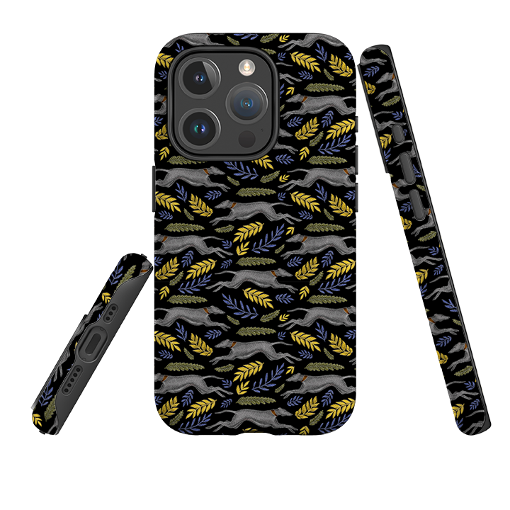 iPhone MagSafe Tough Case -  Greyhound Pattern By Catherine Rowe