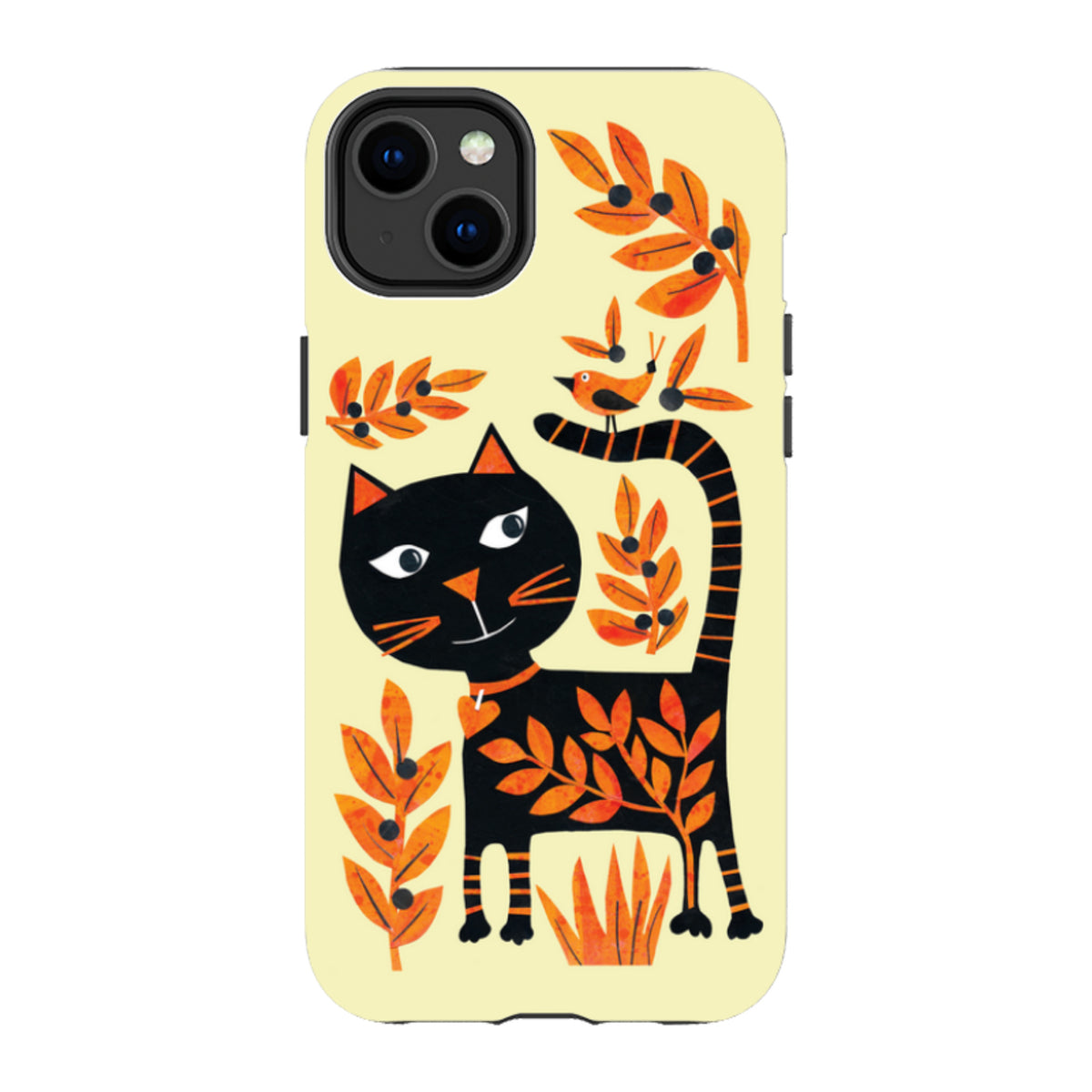 iPhone MagSafe Tough Case - Halloween Folk Cat By Tracey English