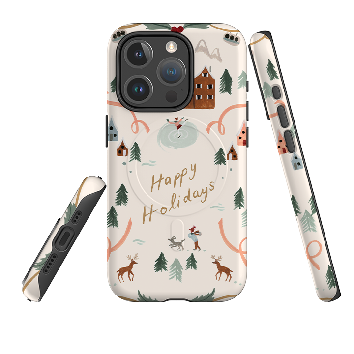 iPhone MagSafe Tough Case - Happy Holidays By Bex Parkin