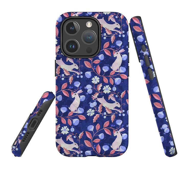 iPhone MagSafe Tough Case - Hare Pattern By Bex Parkin