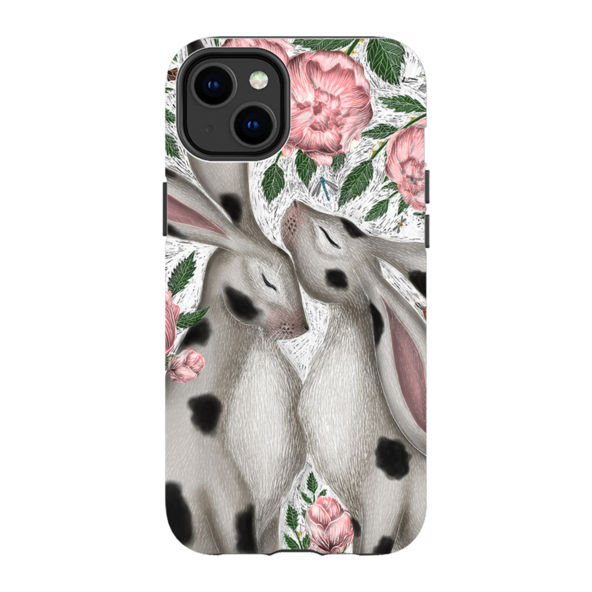 iPhone MagSafe Tough Case -  Hares and Peonies By Catherine Rowe