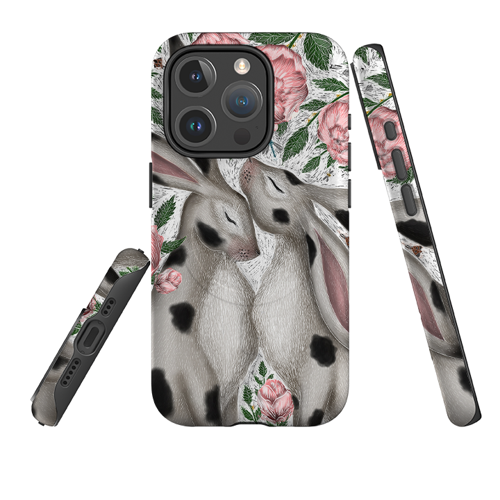 iPhone MagSafe Tough Case -  Hares and Peonies By Catherine Rowe