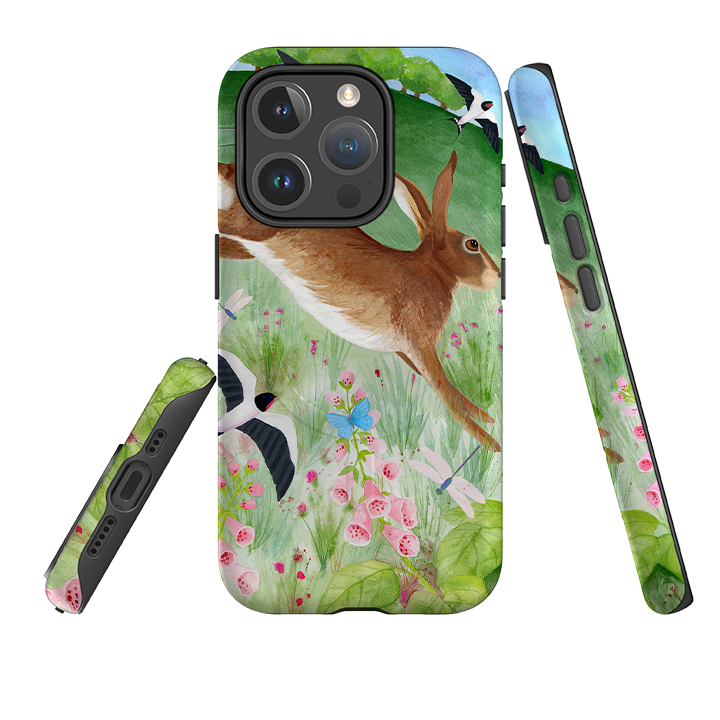 iPhone MagSafe Tough Case - Hares and Swallows By Bex Parkin