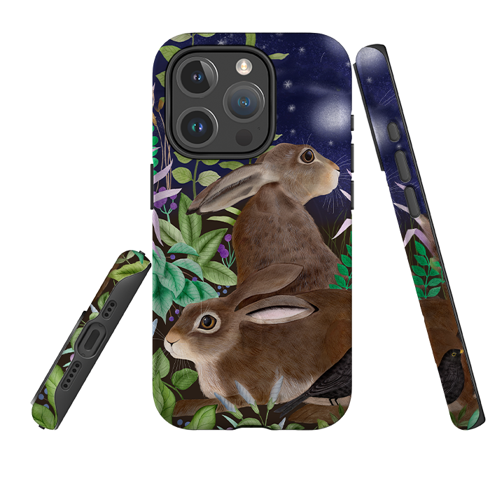iPhone MagSafe Tough Case - Hares By Bex Parkin