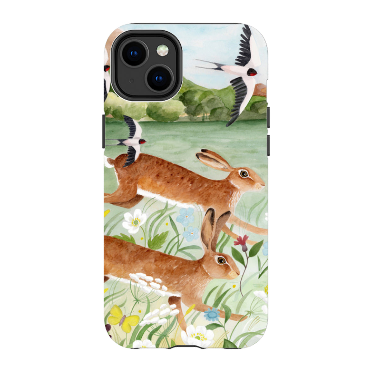 iPhone MagSafe Tough Case - Hares By Bex Parkin