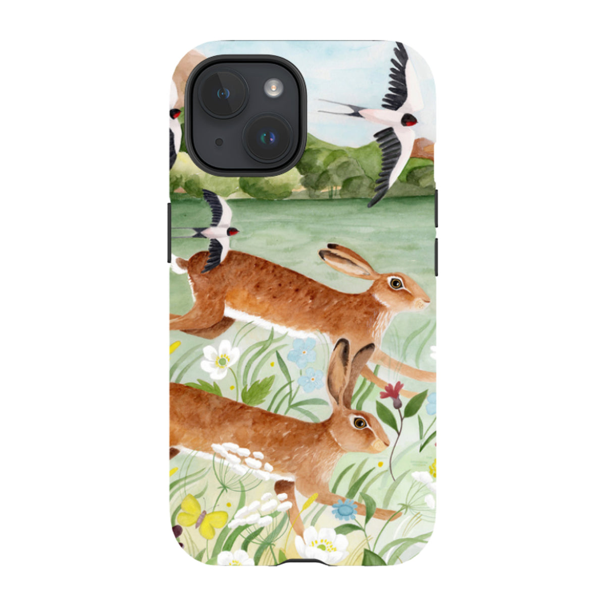 iPhone MagSafe Tough Case - Hares By Bex Parkin