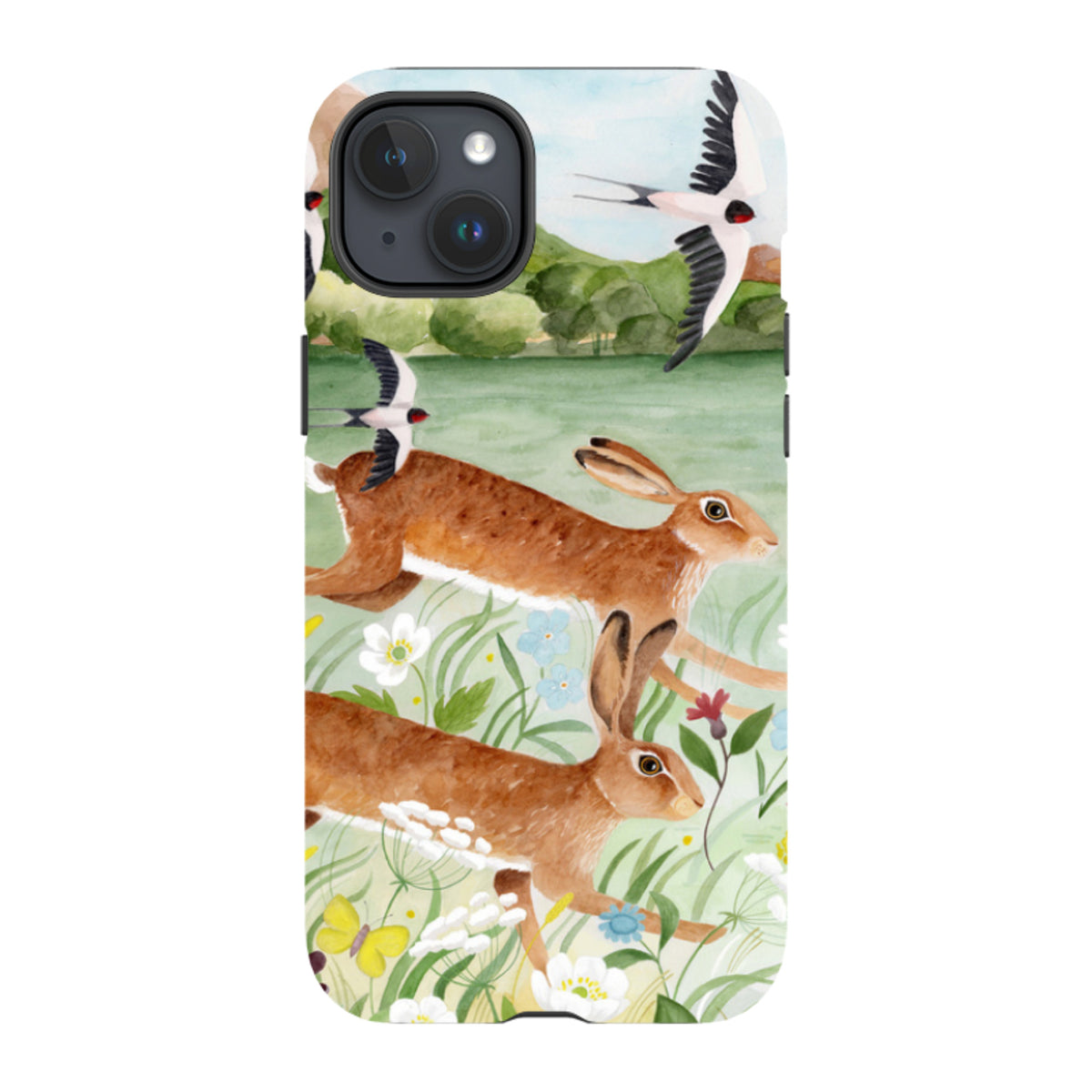 iPhone MagSafe Tough Case - Hares By Bex Parkin